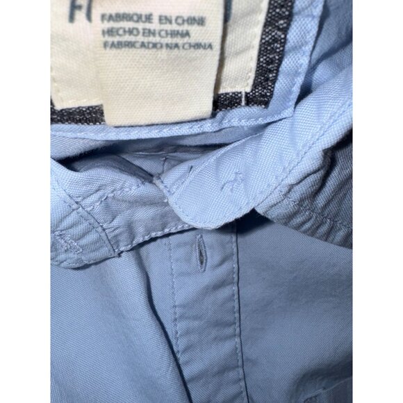 Forever 21 Light Blue Long Sleeve Button-Down Shirt Dress W/ Pocket L - Picture 3 of 10